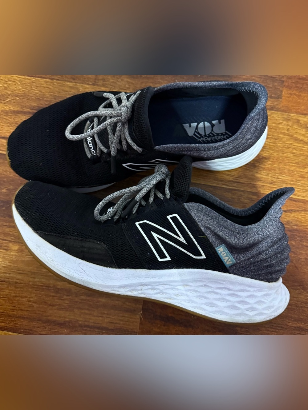 New Balance Black and Gray Women's Athletic Slip-On Sneakers